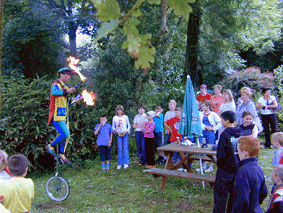fire juggling